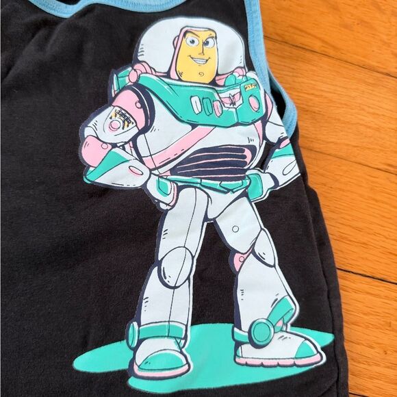 Rags to Raches Black Bodysuit with toy store characters 6-12 - Picture 3 of 5